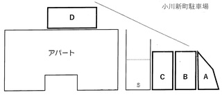焼津市小川新町　月極め駐車場　D号
